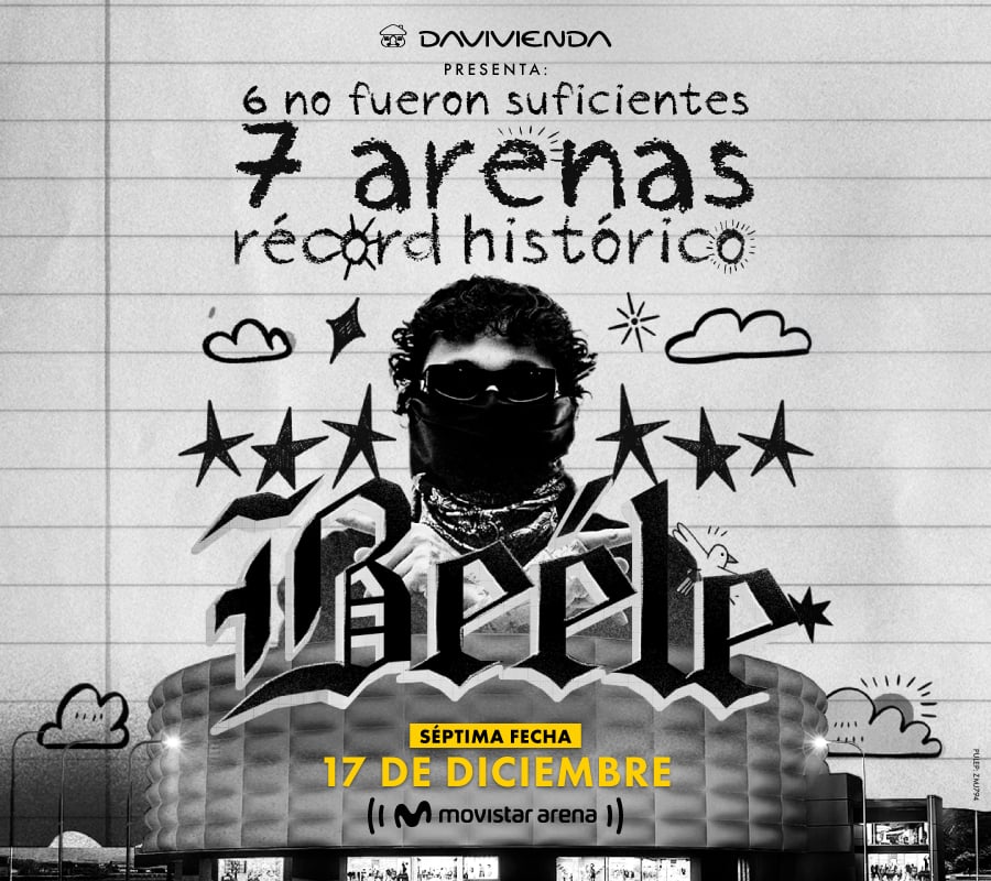 Poster oficial concierto Bogotá