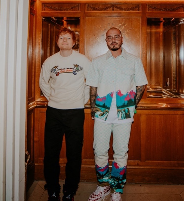 J Balvin y Ed Sheeran juntos
