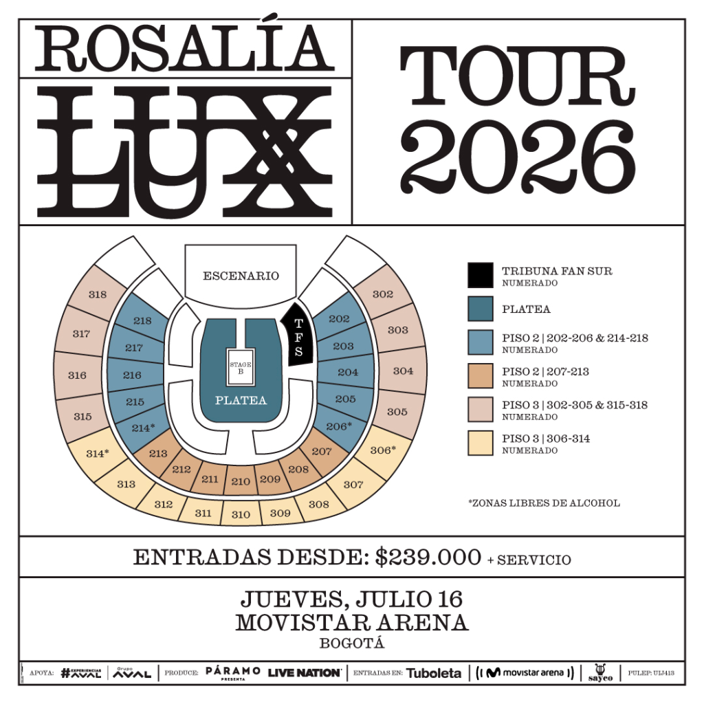 Rosalía en Colombia
