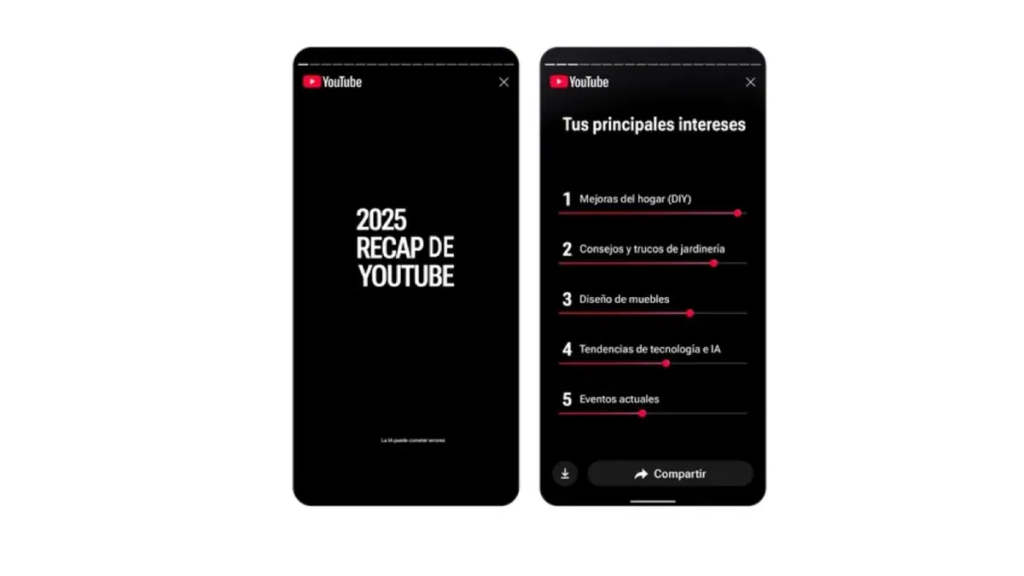 que es YouTube Recap 2025
