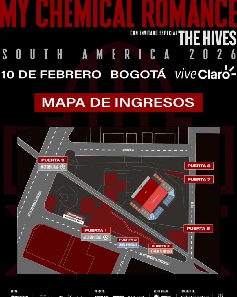 My Chemical Romance Bogotá 2026
