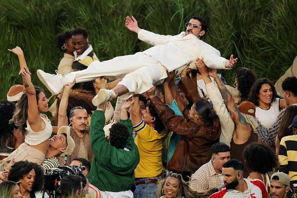 Bad Bunny en el medio tiempo del Super Bowl 2026