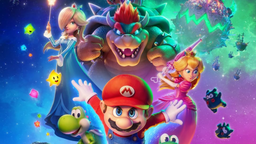 Poster oficial de Super Mario Galaxy movie - FOTO IG@supermariomovie