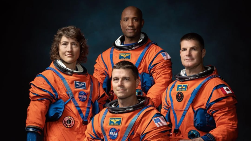 Los astronautas de la misión Artemis II