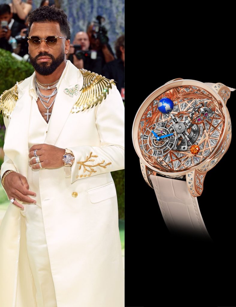 Russell Wilson Astronomia Tourbillon reloj Jacob and Co

