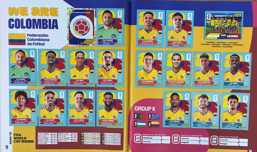 Album Panini Colombia