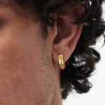 Hoop earrings para hombre