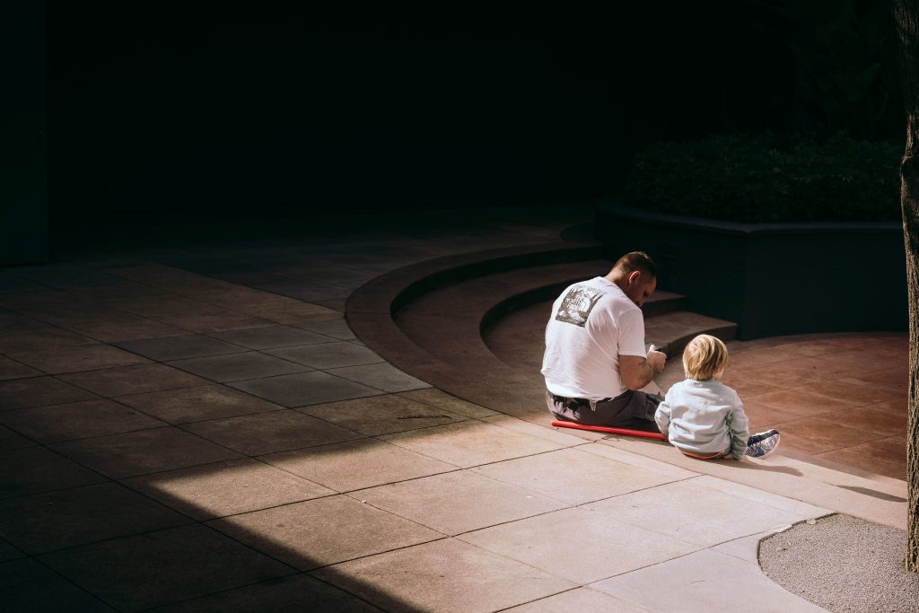 Padre con su hijo