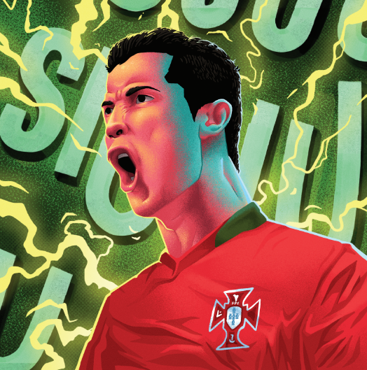 Ilustración de Cristiano Ronaldo 